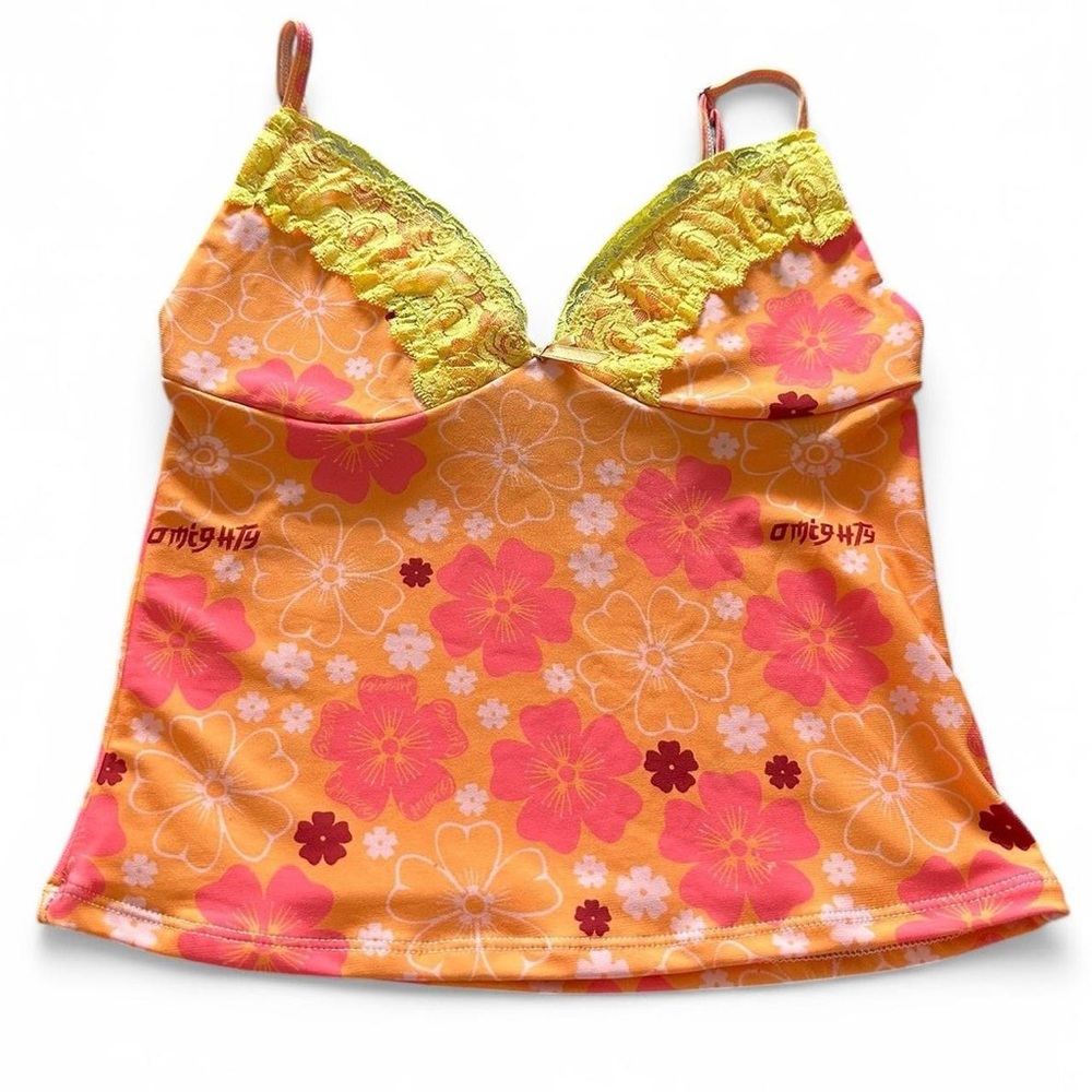OMIGHTY Floral Camisole With Lace Trim